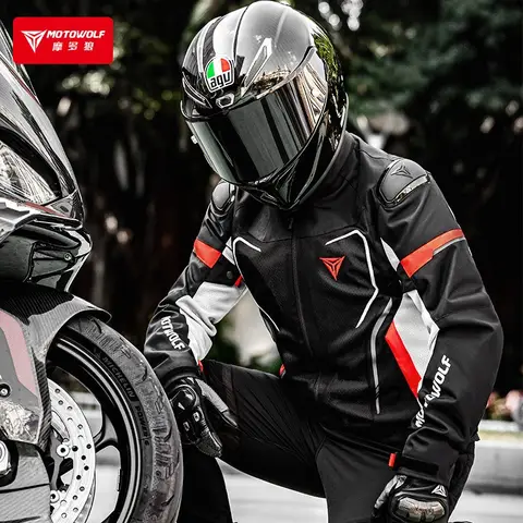 Motorcycle Jacket Man Summer Breathable Racing Jacket Wearable Motorcycle Equipments EVA CE Certified Protection Moto Clothing