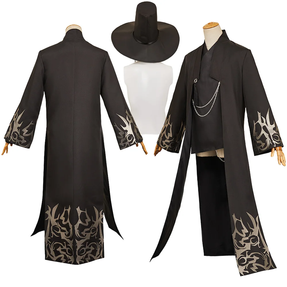 2025 Cartoon Demon Hunter of KPop Cosplay Saja Boys Jinu Coat Hat Cloth Roleplay Costume Outfits Halloween Carnival Suit For Men