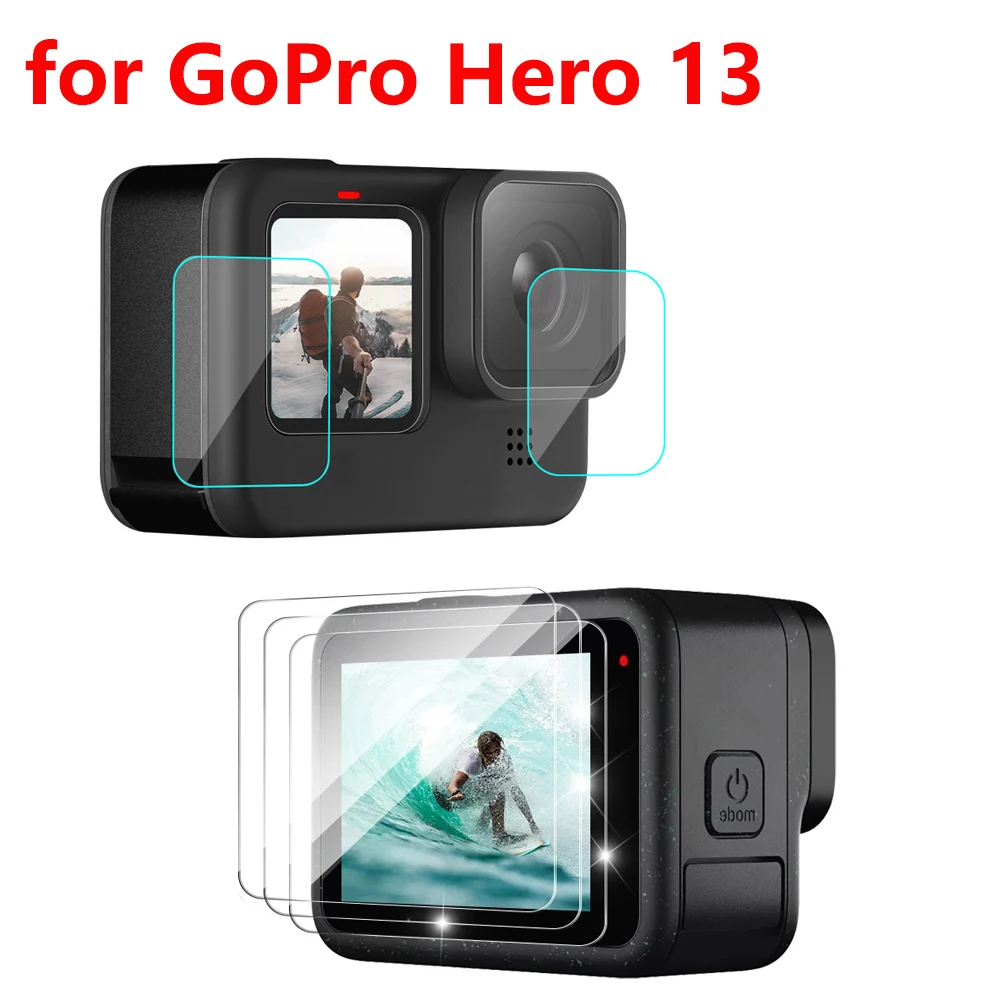 Tempered Glass for GoPro Hero13 Black Screen Protector Anti-scratch Film for GoPro Hero 13 Action Camera Lens Protector