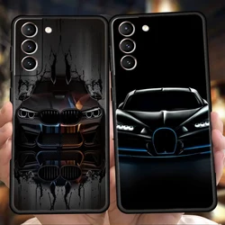 Cool Sports Black Car Case for Samsung Galaxy S24 S23 S22 S20 S21 FE Ultra S24 S23 S10 S10E S9 S8 Plus 5G Silicone Phone Cover