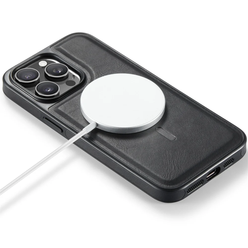 1PC Premium Magnetic PU Leather Case for  iPhone 17e 16 15 14 13 12 ProMax 17 Pro Max Shockproof Cover