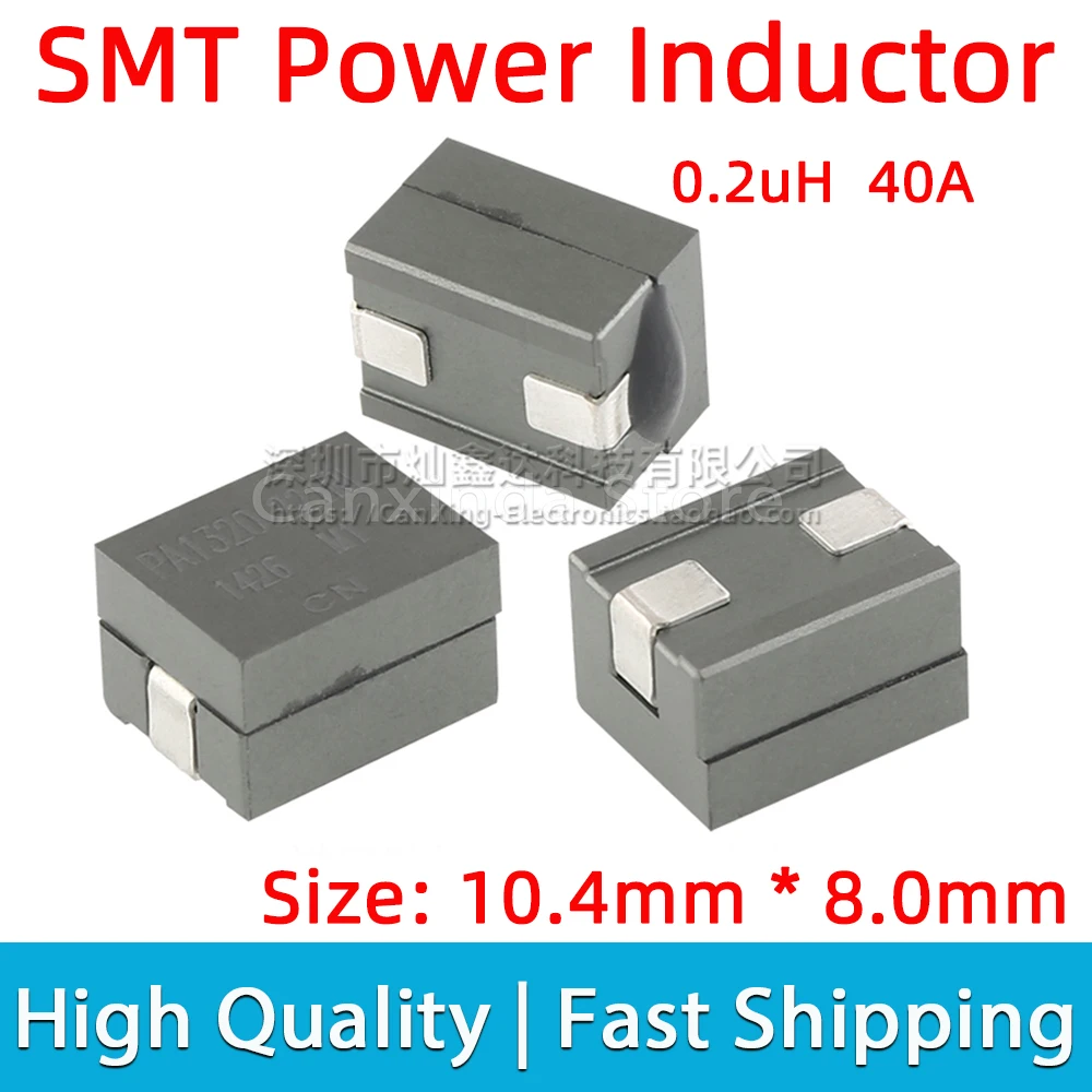 

5pcs PA1320.221NLT SMD SMT Moulded Power Inductor Inductance 0.2uH 40A High Large Current Moulding Filter 10.4*8mm