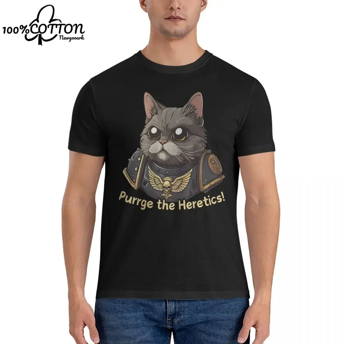 100% Cotton T Shirt Purrge The Heretics Men's W-Warhammer 40k Vintage Tees Short Sleeve O Neck T-Shirt New Arrival Tops