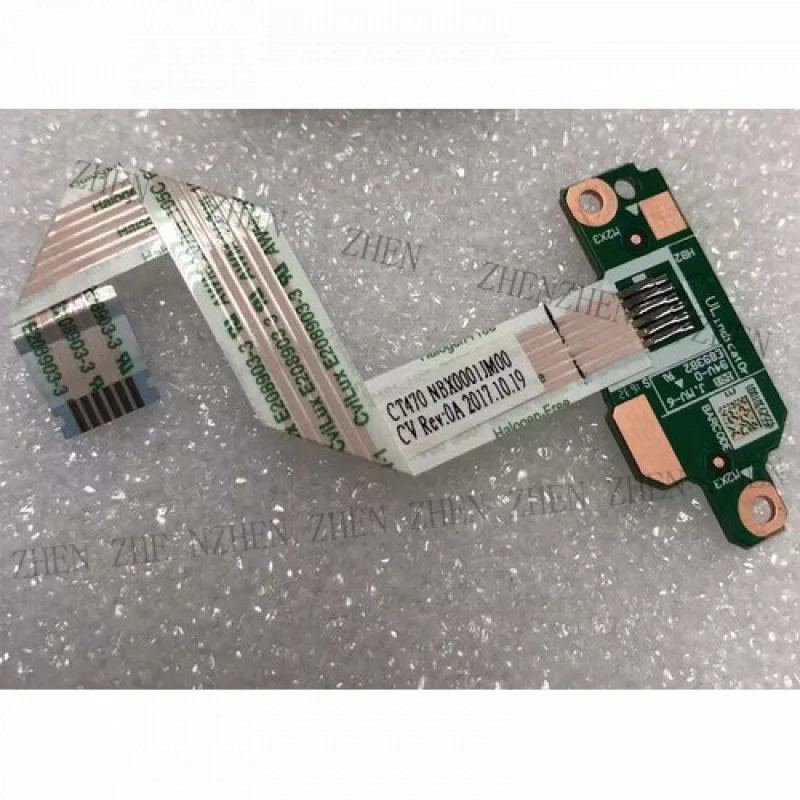 

Y FOR Lenovo Tinkpad T470 A475 T480 Power Button Board with Flex Cable 00UR510