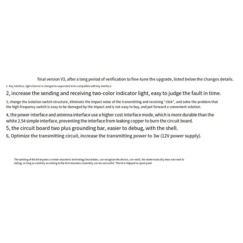 Frog-Radio amateur à ondes courtes, kit ultime V3, radio Qrp, télégraphe Cw Transcsec, radio 7.023, durable, facile à installer