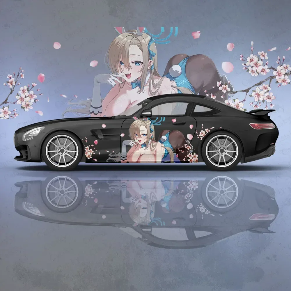 Ichinose Asuna Sexy Anime Girl Car Body Stickers Itasha Vinyl Car Side Decal Sticker Car Sticker Automotive Decor Film