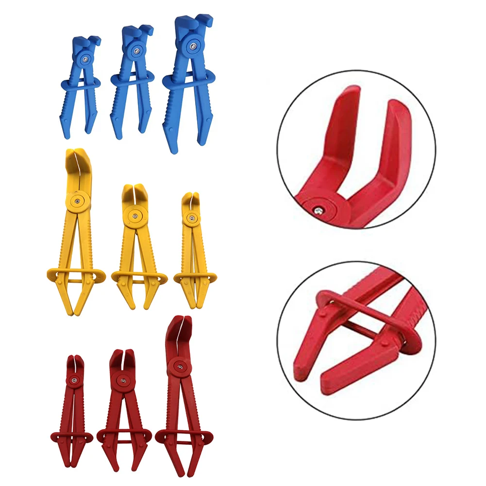 Flexible Hose Clamps Pliers Kit Coolant Hoses Line Clamps Flexible Hose Clamps Pliers Kit Hose Pinch Off Pliers Set Line