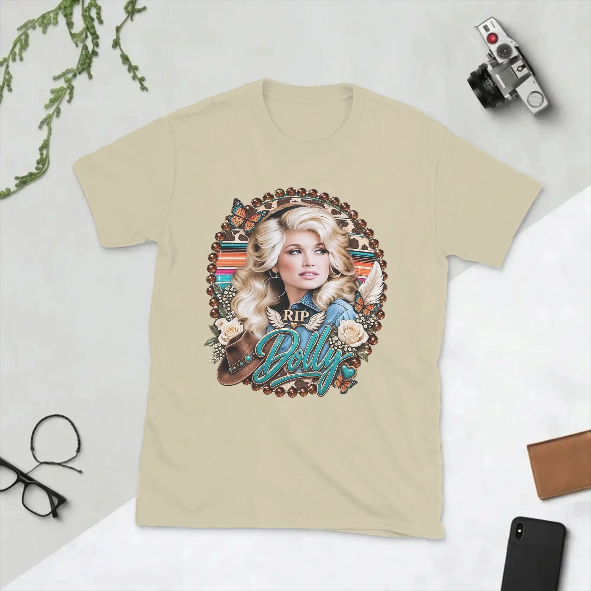 Men's T-Shirts Singer D-Dolly Parton Novelty 100% Cotton Tees Short Sleeve  T Shirts Crewneck Tops Classic