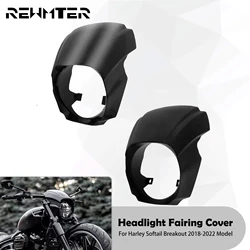 Motorcycle Gloss Black/Matte Black Headlight Faring Cover Front Windshield For Harley Softail Breakout FXBR FXBRS 2018-2021 2022