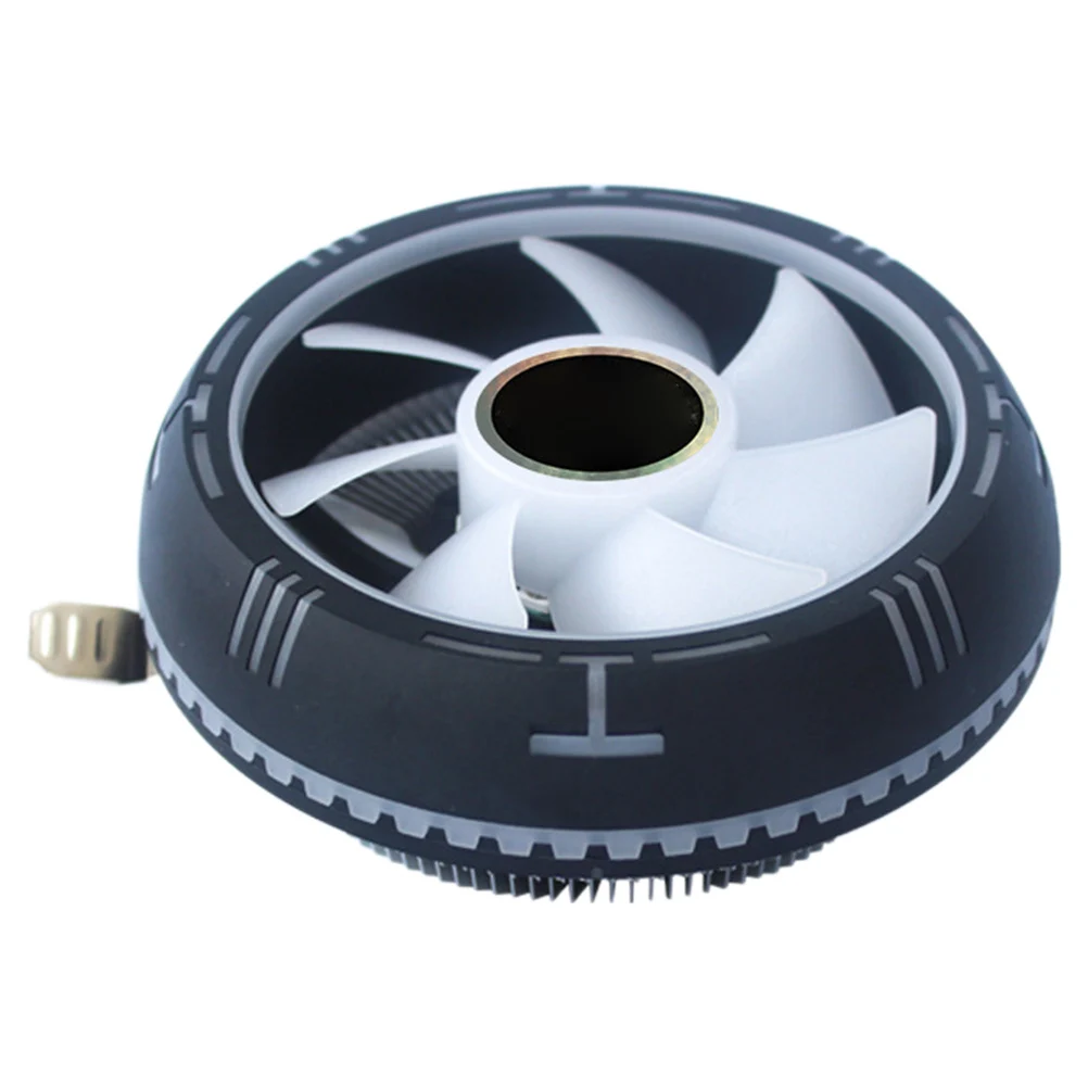 

1pc Aluminum Silent Cpu Cooler Fan Ultra Quiet Rgb Light Cooling Radiator For I3 Computer Accessories Heat Sink Efficient