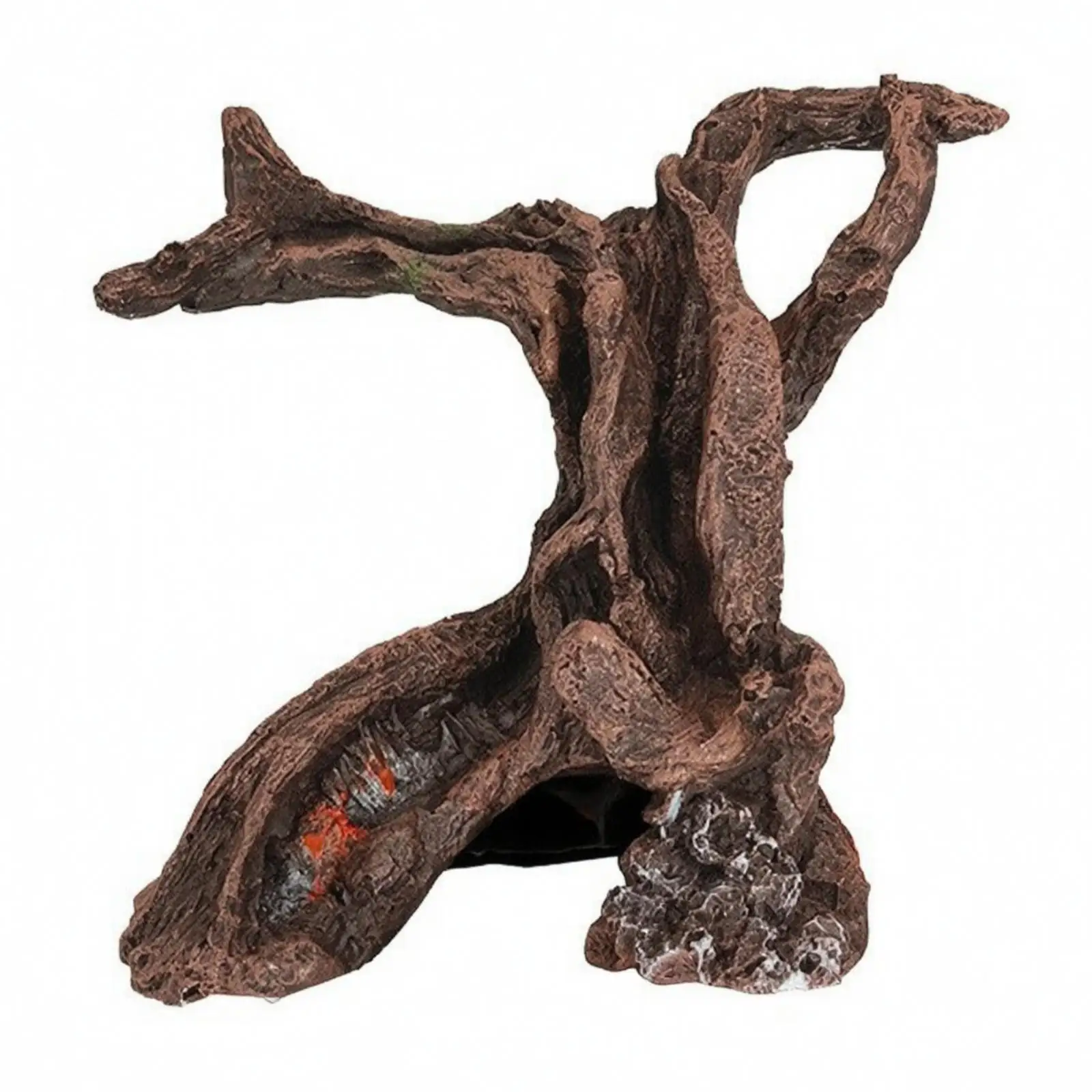 Resin Tree Root Aquarium Decoration Non Submerged Tree Root Aquarium Ornament Realistic Safe for Aquascapers