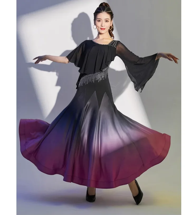 

X2124 Modern Dancing Skirt Women's Adult Ballroom Dance Waltz Ballroom Dance Latin Dance Performance Costumes