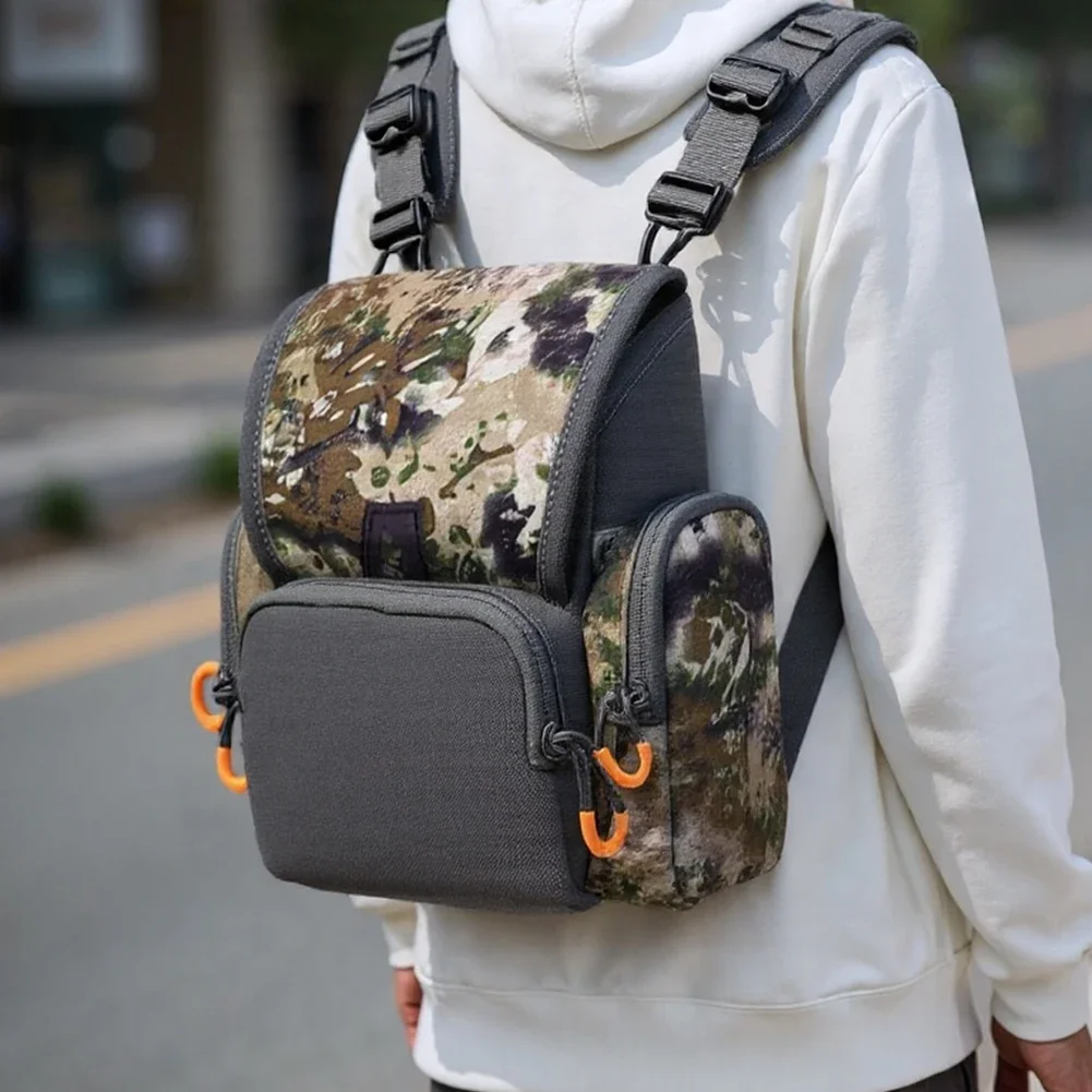 Outdoor Rangefinder Binocular Harness Chest Pack Waterproof Pouch Adjustable Large Capacity Carrying Case for Hunting Hiking