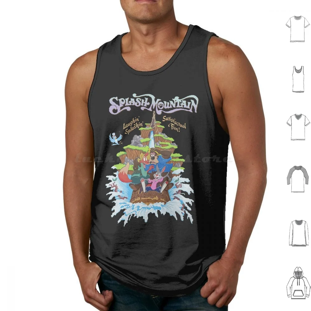 Splash Mountain Laughin Splashin Satisfactual Fun Tank Tops Vest Sleeveless Splash Mountain Brer Rabbit Bear Fox Wdw Kingdom