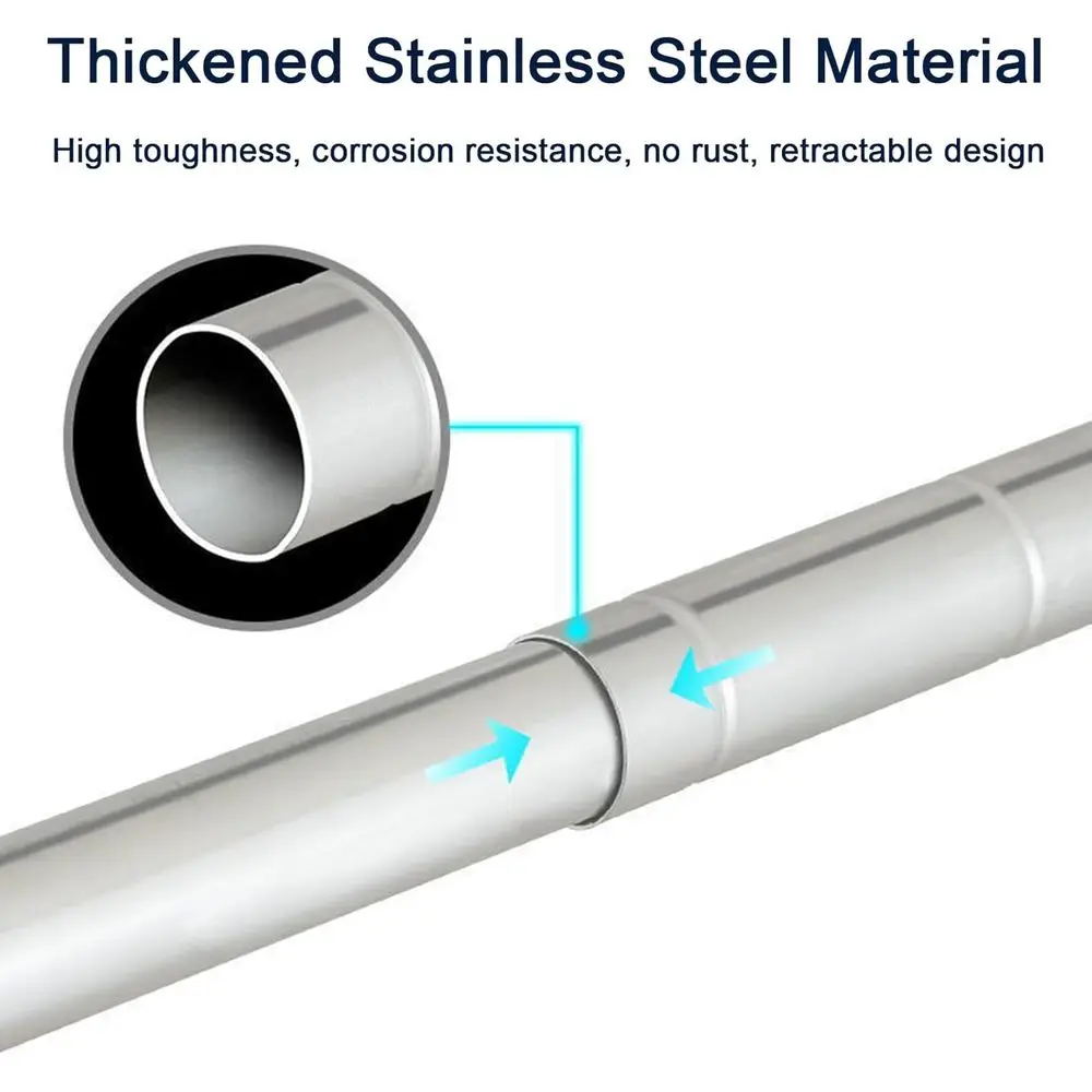 Space-Saving Indoor Stainless Steel Clothes Drying Rack, Foldable, 60kg Capacity, 200cm Length