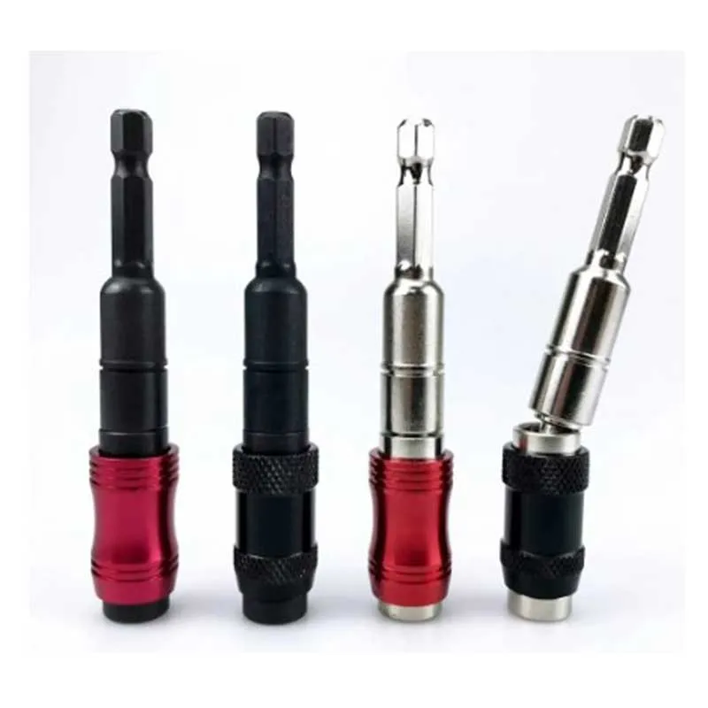 1/4 Inch Hex Magnetic Screw Drill Tip Quick Change Locking Bit Holder Drill Screw Tool Drive Guide Drill Bit Extension Rod image 3