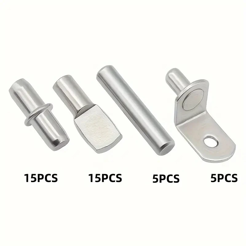 40pcs Cabinet Shelf Pegs, 5mm Shelf Pins, Metal Shelf Bookshelf Pegs, Shelf Pin Shelf Holder, Shelf Pins 5mm Peg Shelf Holders