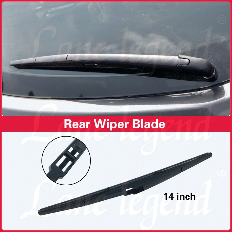 Rear Windshield Wiper Blade, 14 ", Windscreen Clean, Tailgate Window, Rain Brush, Acessórios para Automóvel, Mazda 3 BL 2009-2013, 2010, 2012