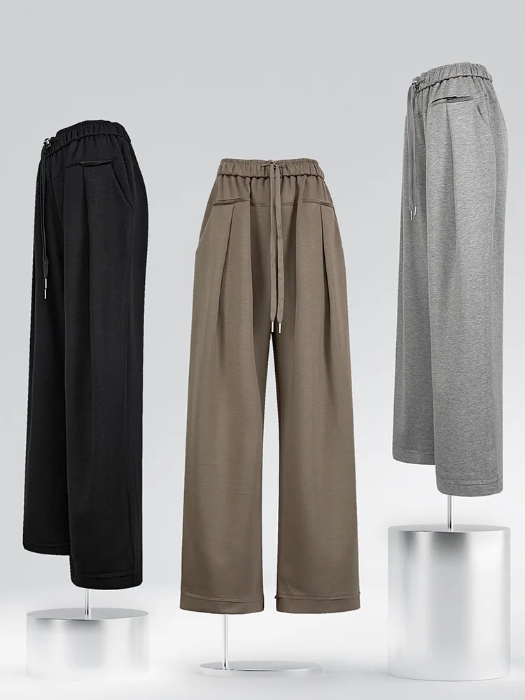 

Women's Trousers Cozy Basic Casual Pants Sports Loose Elastic Waist Running Simple Sweatpants Clothes Streetwear Preppy Style