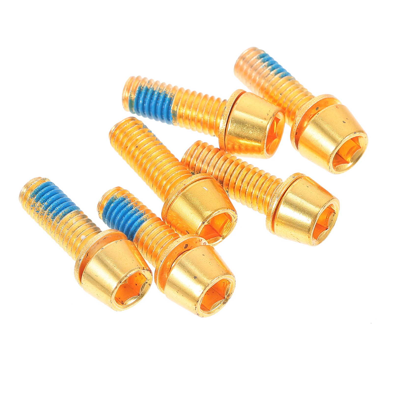 

6 Pcs Titanium Alloy Screw Set Bike Wheel Screws Rotor Major Bicycle Disc Brake Bolts