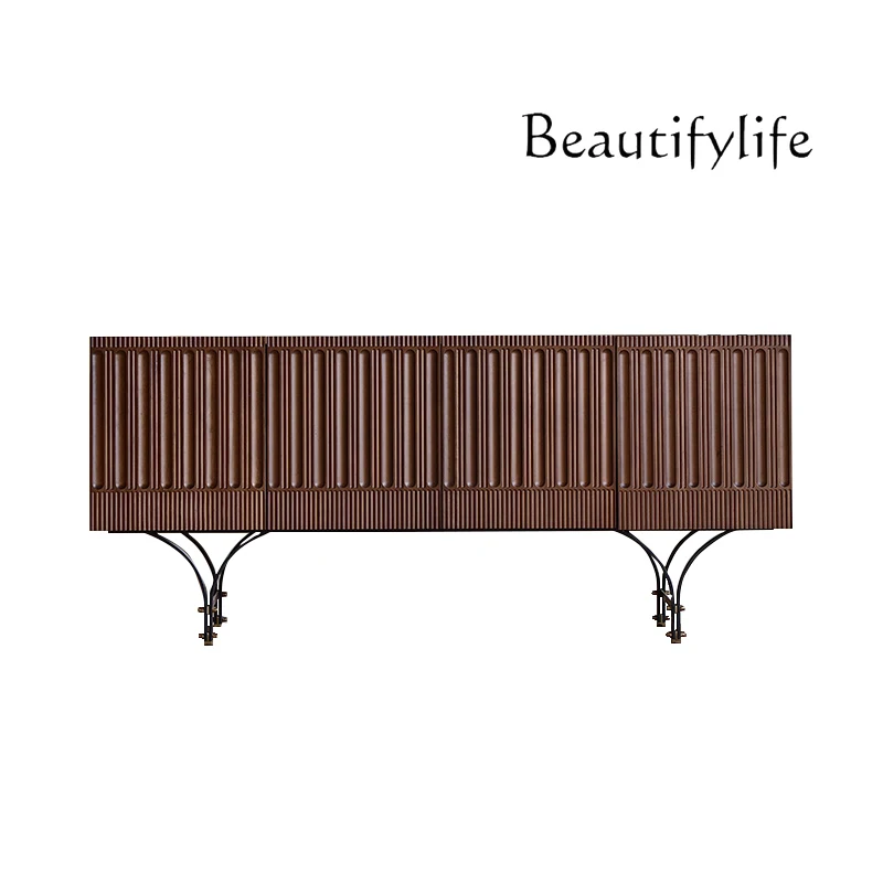 

Italian simple solid wood dining side cabinet modern creative TV cabinet storage locker