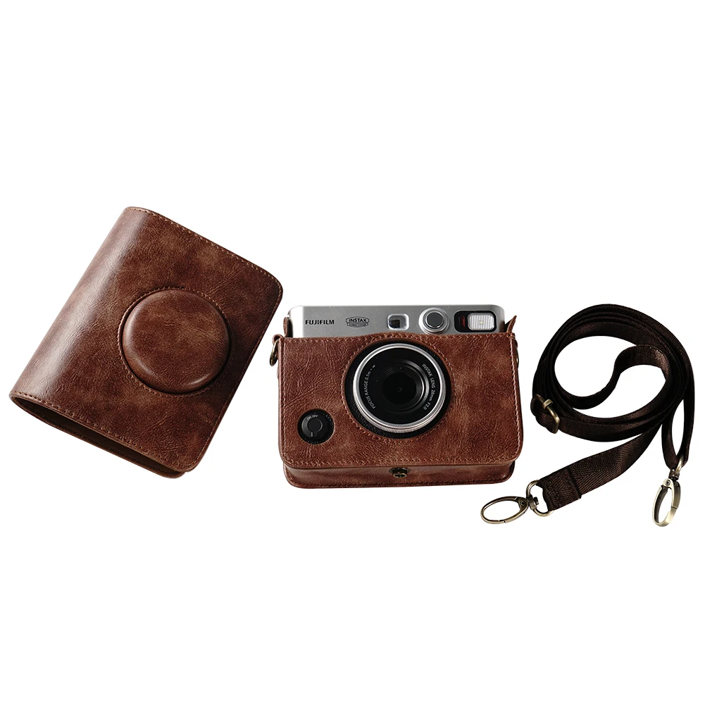 بو كاميرا الحال بالنسبة Fujifilm Instax Mini EVO فيلم الرقمية الفورية كاميرا فوتوغرافية غطاء للحماية حقيبة كاميرا مع حزام الكتف