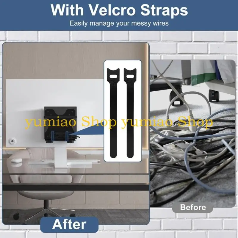 Soporte montaje para PC pequeño 587B, fácil instalación, ahorro espacio, soporte montaje en pared para cliente fino