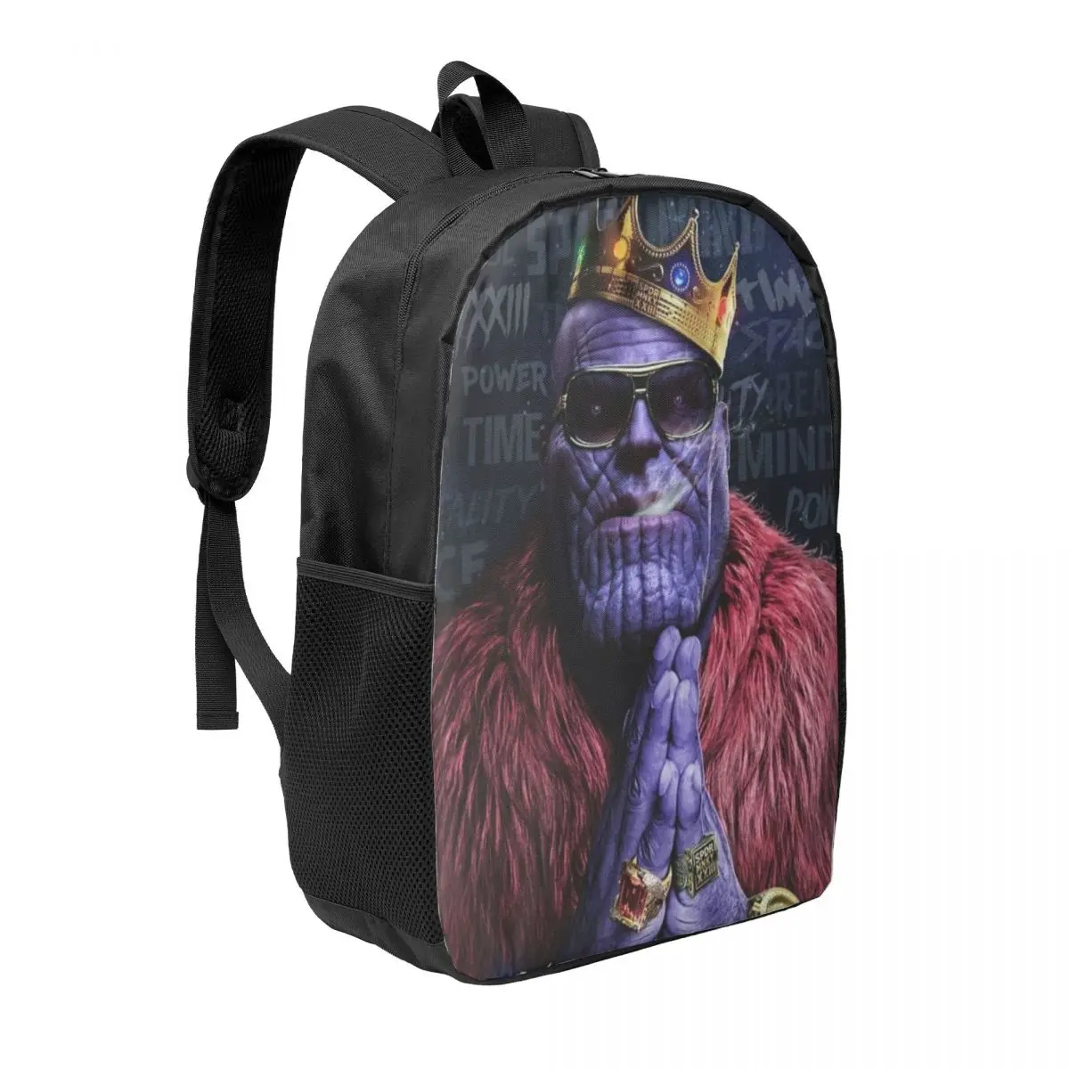 Marvel Thanos 17-Inch Student Backpack - Comfortable and Practical Backpack for Daily Use, School, and Travel