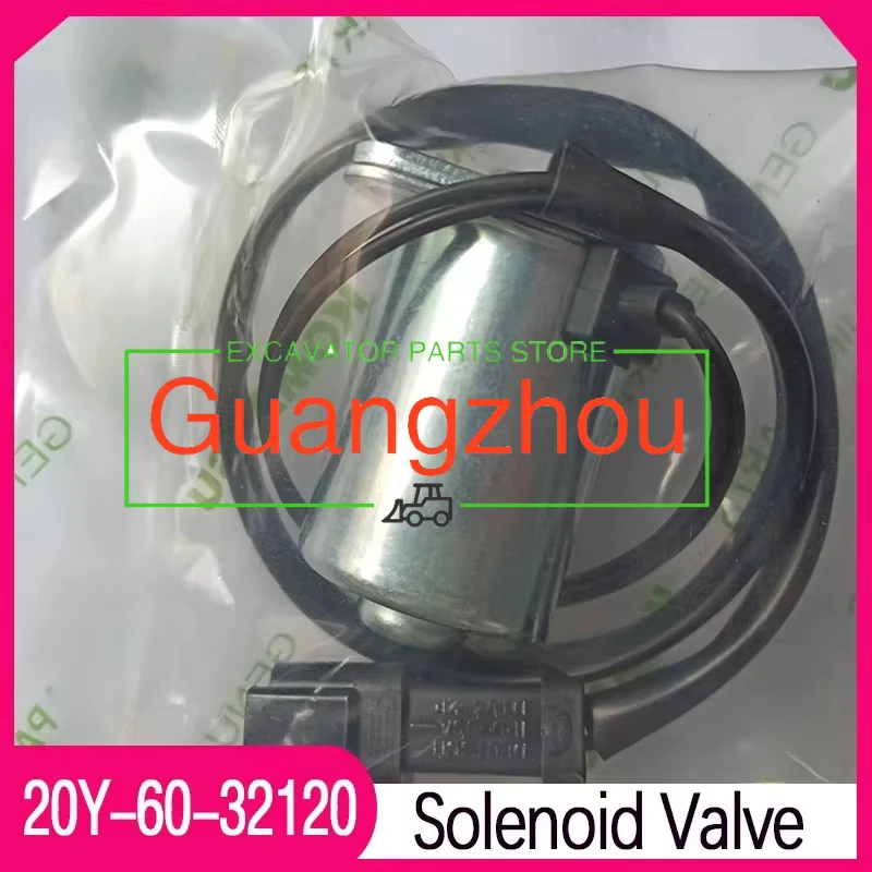 

for Komatsu Excavator PC200-7 PC200-6 PC220-6 PC300-6 PC120-6 20Y-60-32120 20Y 60 32120 Solenoid Valve Engine Parts