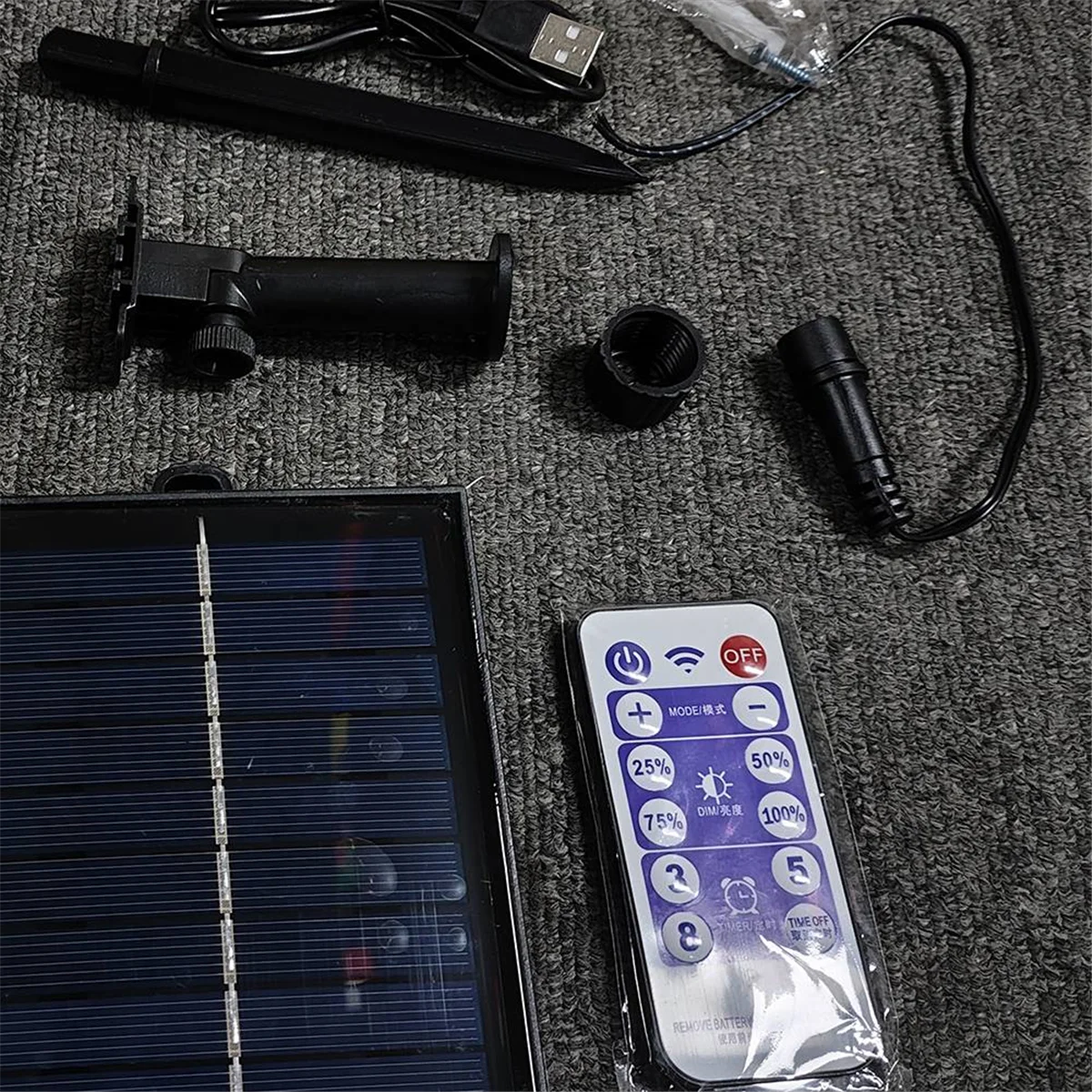 

NEW_Solar Battery Box Kit Powered Lithium Panel Light w/ Remote Control