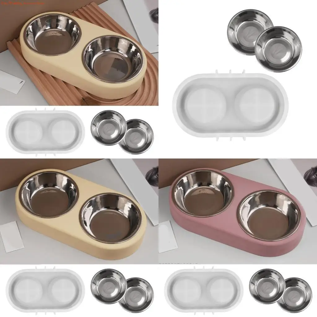 

G92D Flexible Reusable Silicone Craft Mold For Personalised Cats Dog Bowl Making