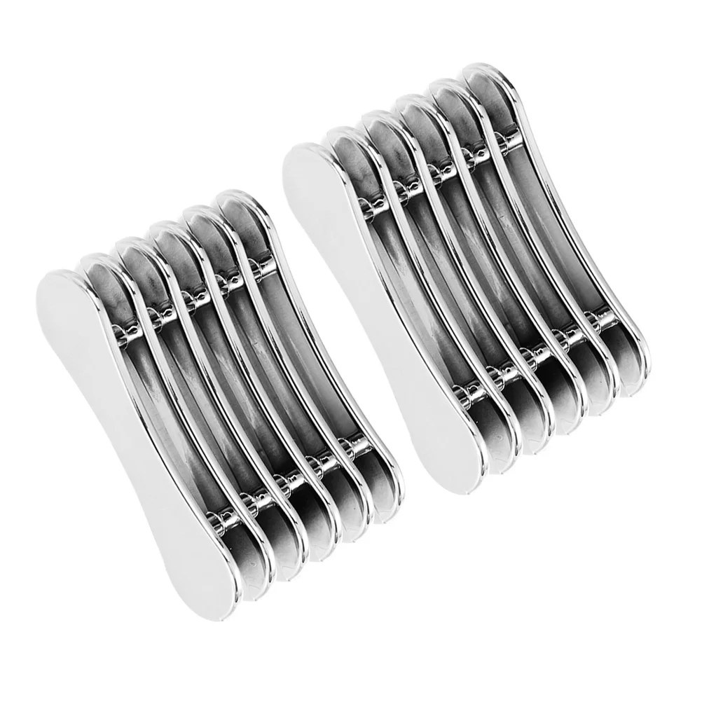 2 Pcs Toothpaste Tool Nails Squeezer Holder for Brush Stand Pen Penholder Metal