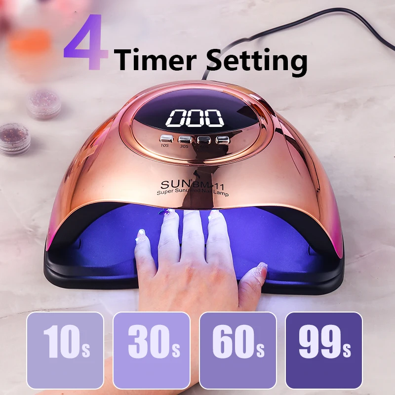 280W 66 LEDs UV LED Nail Lamp for Professional Nails Gel Polish Fast Curing Electroplated Dryer Drying UV Light Lamps