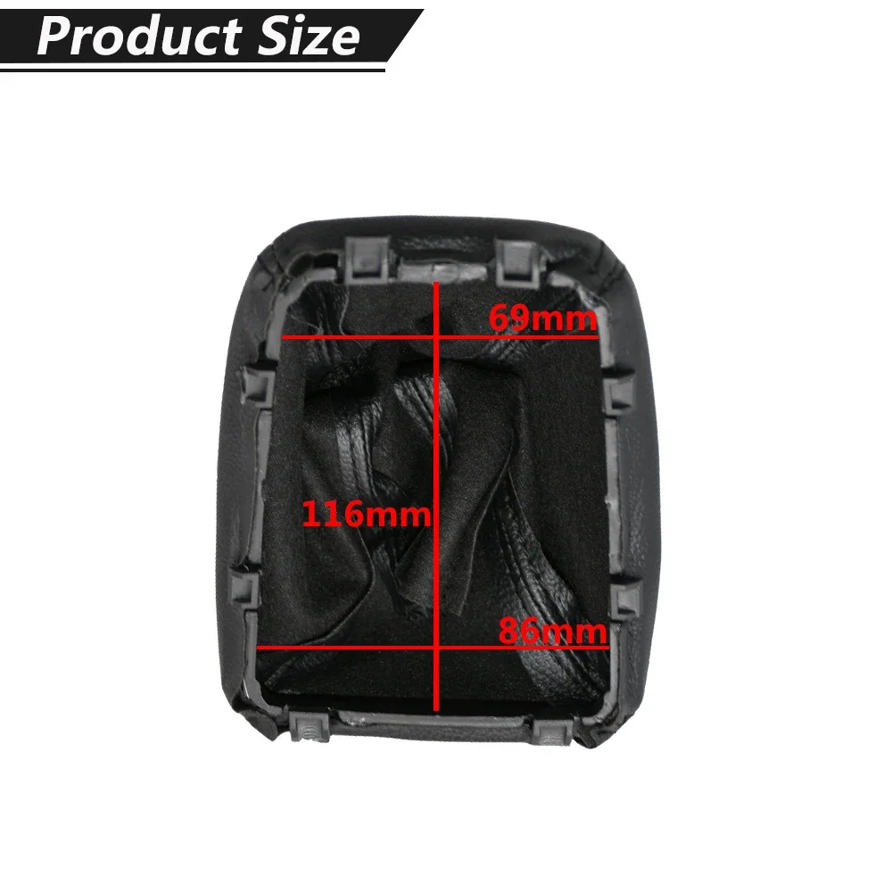 Car Shift Gear Stick Manual Gaiter Shift Boot Black Leather Boot For Chevrolet Chevy Sail 2009-2014 Car Styling