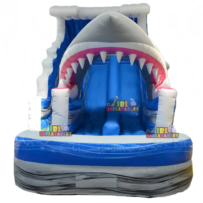 Wholesale Custom Shark Inflatable Water Slide Inflatable Wet Slide with CE Inflatables for Kids Backyard Play Outdoor Events