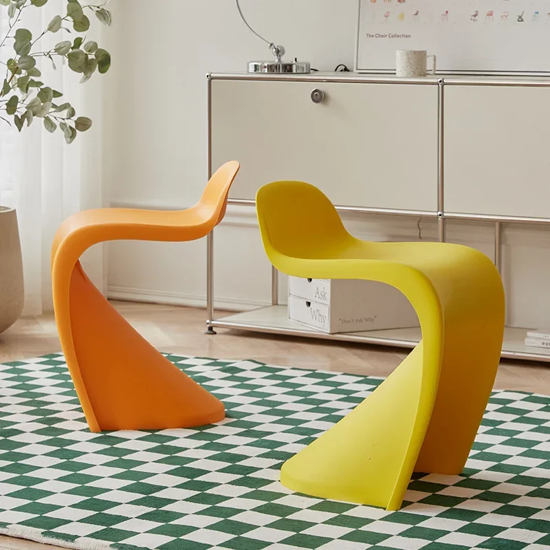 Minimalist Thickened Plastic Stools Home Modern Stackable Simple Design Sturdy And Durable Dining Stoolbench Furniture