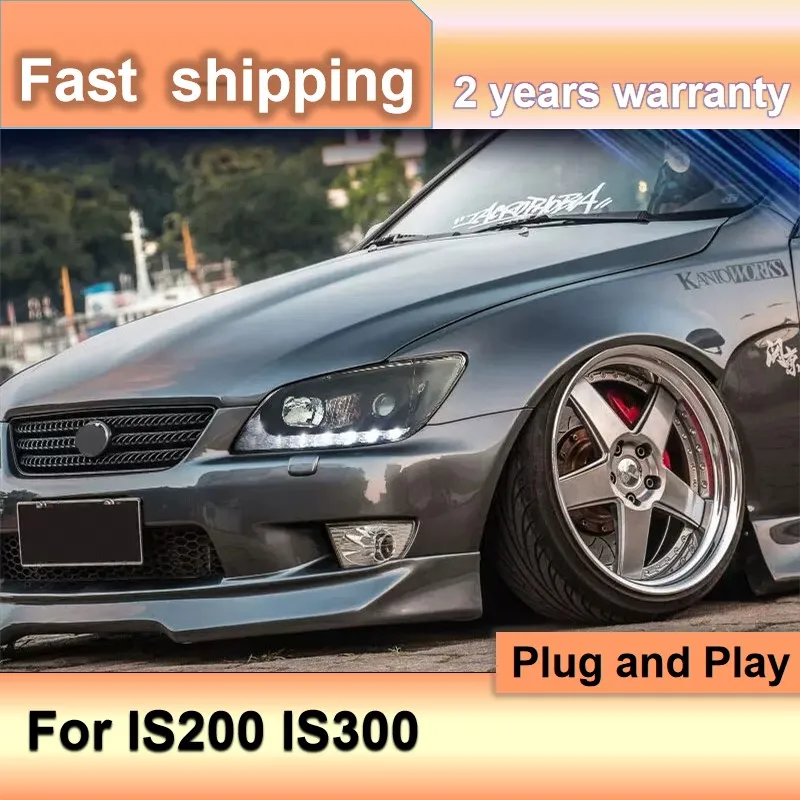 

Автомобильные аксессуары для фар Lexus IS200 1998-2005 IS300, головной светильник DRL, указатель поворота, ближний свет, линза проектора