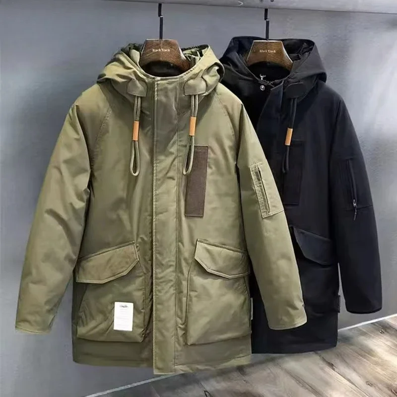 Supzoom New Arrival Casual Embroidery Mens Winter Trendy Hooded Cotton-padded Suit Couple Cotton-padded Jackets and Coats
