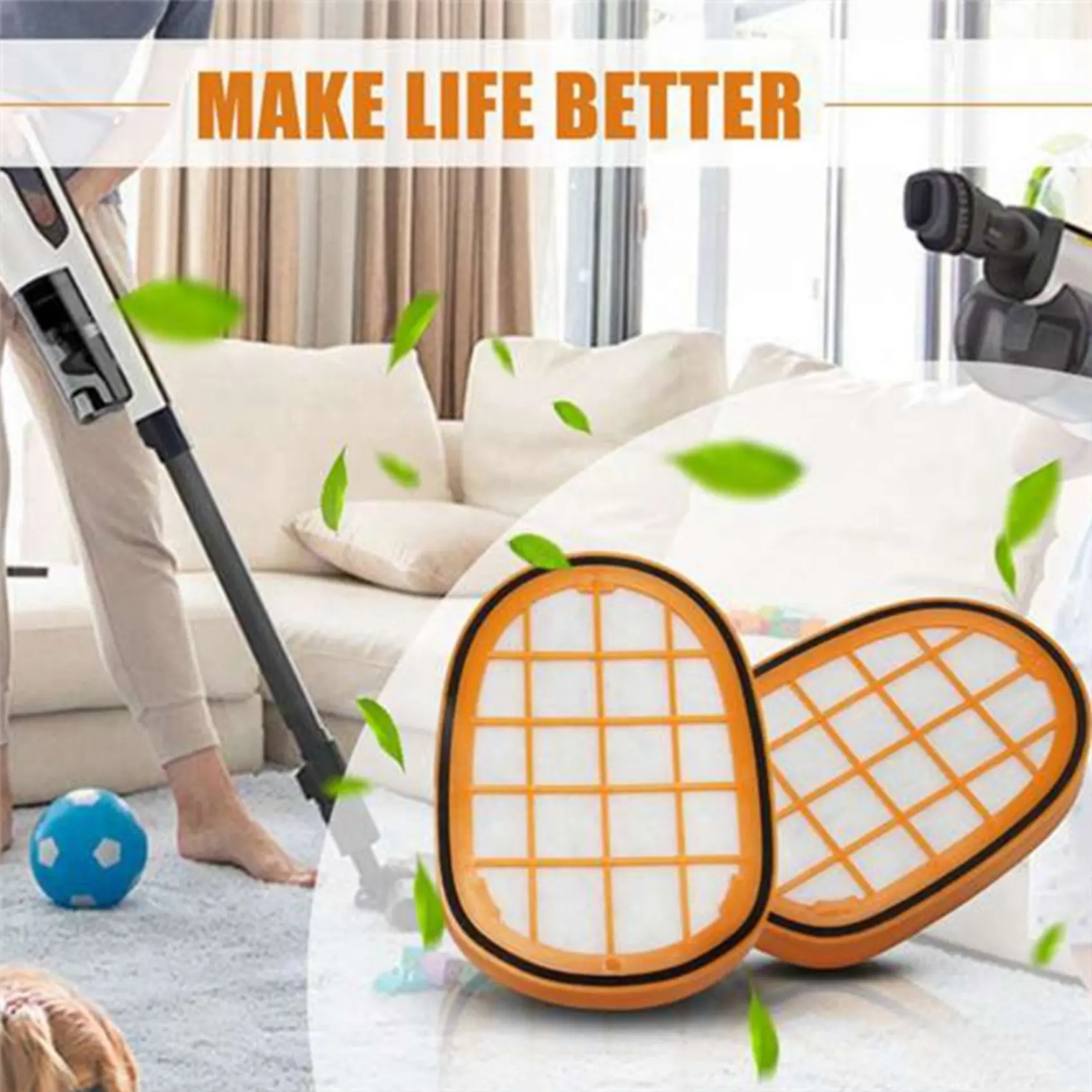 Y37A 3PCS แปรงลูกกลิ้ง HEPA Filter สําหรับ Philips FC6822 FC6823 FC6827 FC6908 FC6906 FC6904 เครื่องดูดฝุ่นเปลี่ยนชิ้นส่วน