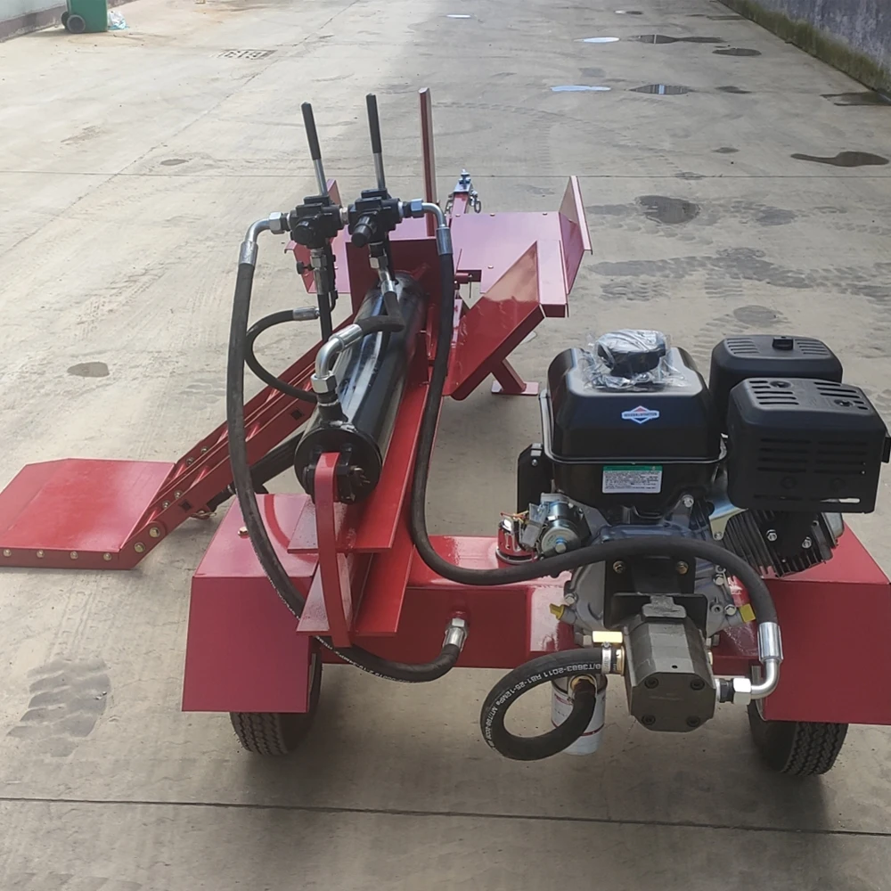 YG-Customized 12HP 50 Ton diesel Wood Splitter Horizontal Log Splitter with Hydraulic Log Lifter and Table CE Approved