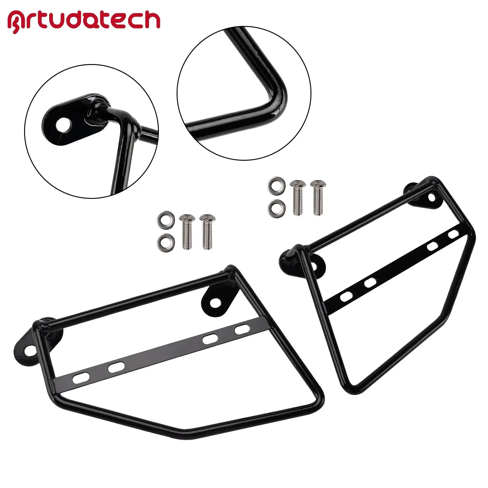 

Artudatech Saddlebag Support Mounting Bracket Racks for Honda Cm Cmx 500 300 2017-2025 Left/Right