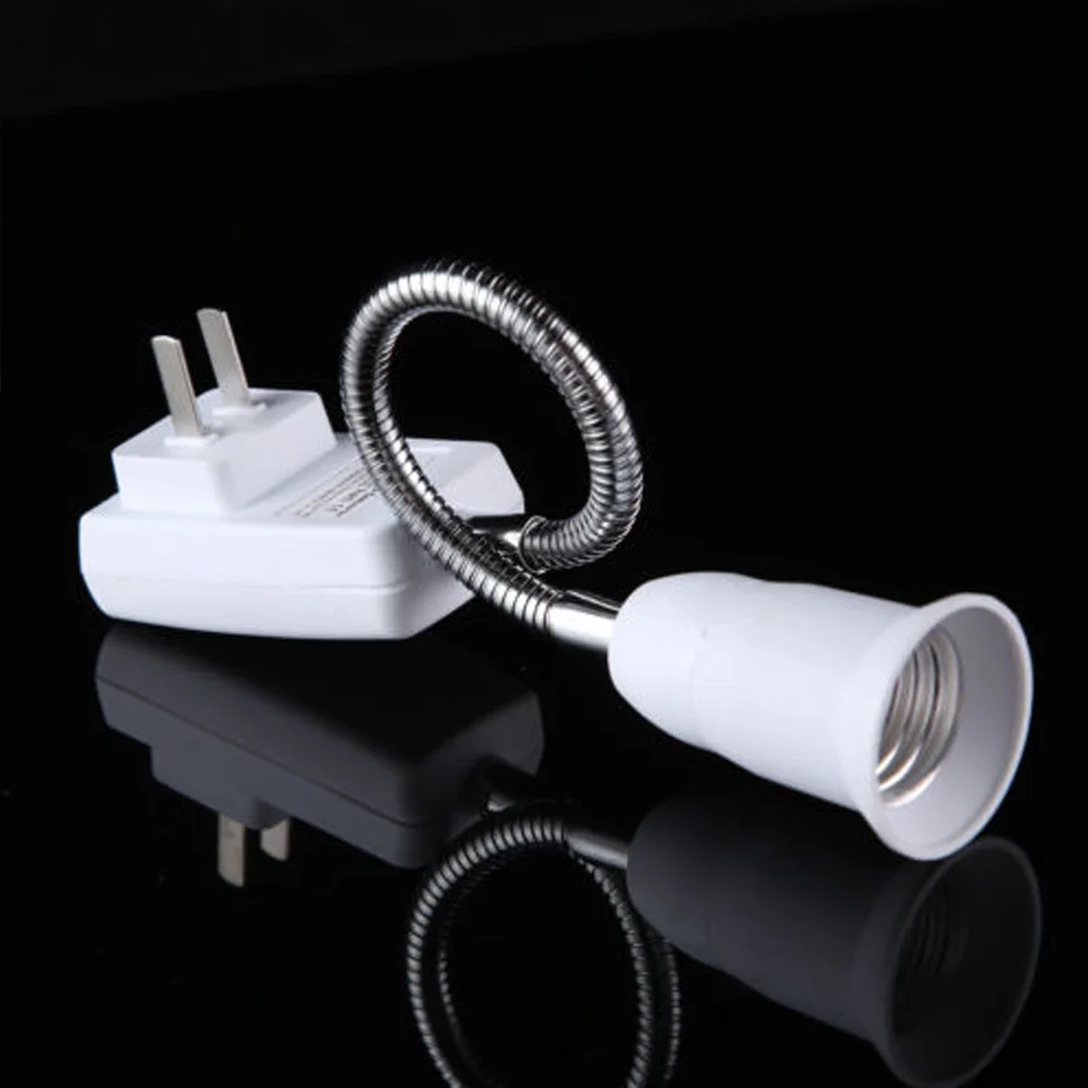 Imagem -03 - Lâmpada Flexível Lâmpadas Adaptador Adaptador Conversor Suporte de Extensão on Off Switch para Candeeiro de Mesa Simples Refletor de Parede Lâmpada de Mesa E27