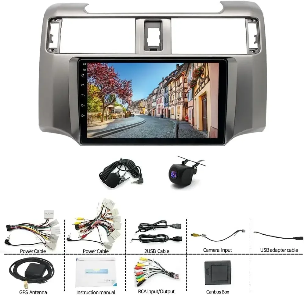 نظام ملاحة داخل السيارة Toyota 4Runner Android 13 لعام 2009-2019 مقاس 9 بوصة - يتميز مع CarPlay وAndroid Auto 2+32G #6