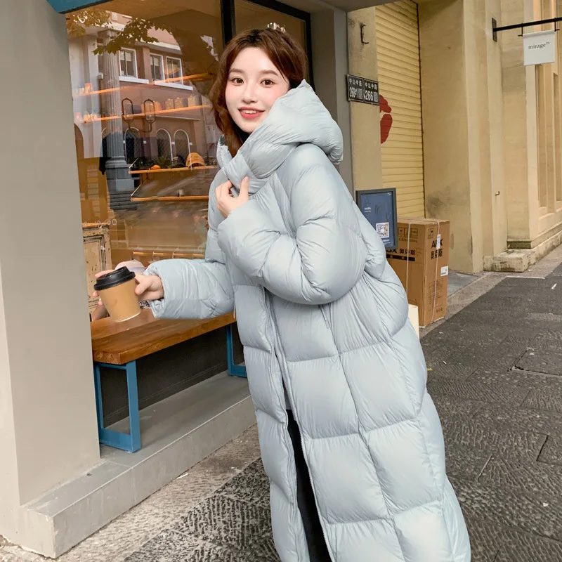 

[Ready Stock] High Quality Women Winter Thick Warm Cotton Jacket Women Parkas Hooded Padded Jackets Over Knee Long Coats