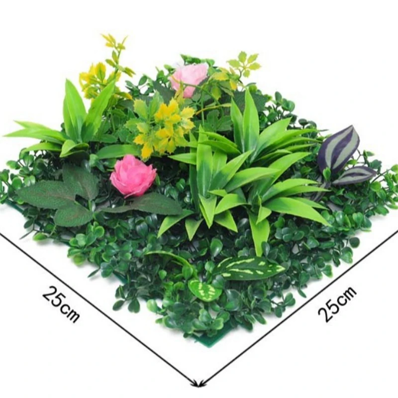 

Зеленые искусственные растения для декора стен, фоновое украшение своими руками, имитация травы и листьев для уличного садового декора