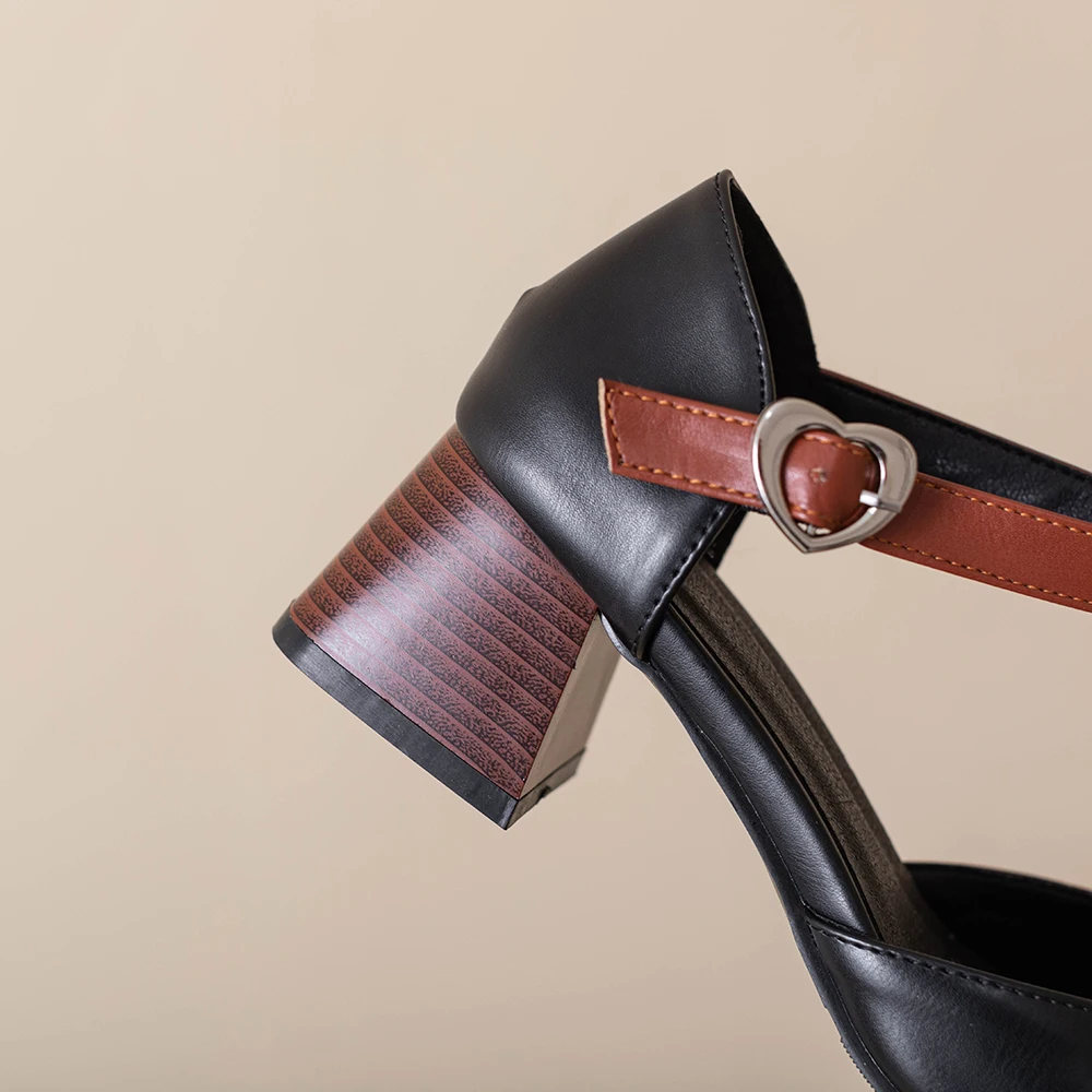 2026 Summer Fashion Women Sandals 5cm Med Chunky Heels Office Lady Daily Shoes Oversize Large Plus Size 11 45 47 view 5