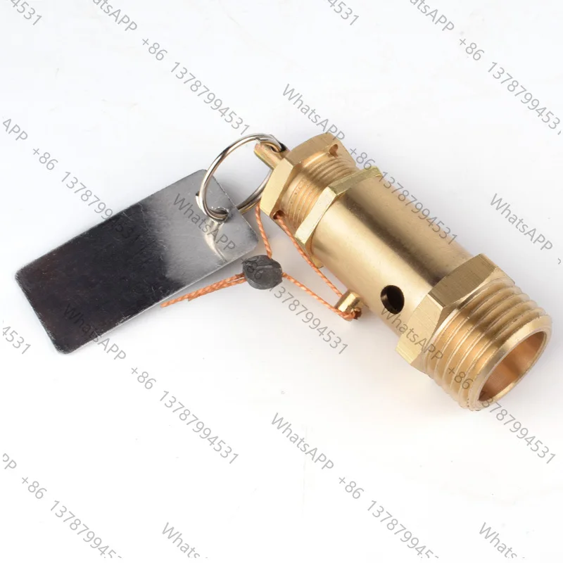 Pump Air Compressor Safety Valve G1/4 G3/8 G1/2 Spring Loaded Exhaust Valve Pressure Relief Valve 0.1Mpa - 1.0Mpa 1KG - 10KG