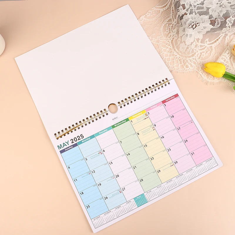 Настенный календарь 2025-2026 Семейный календарь Ежемесячный календарь 18-месячный календарь на 2025 год Ежегодный ежегодный планировщик