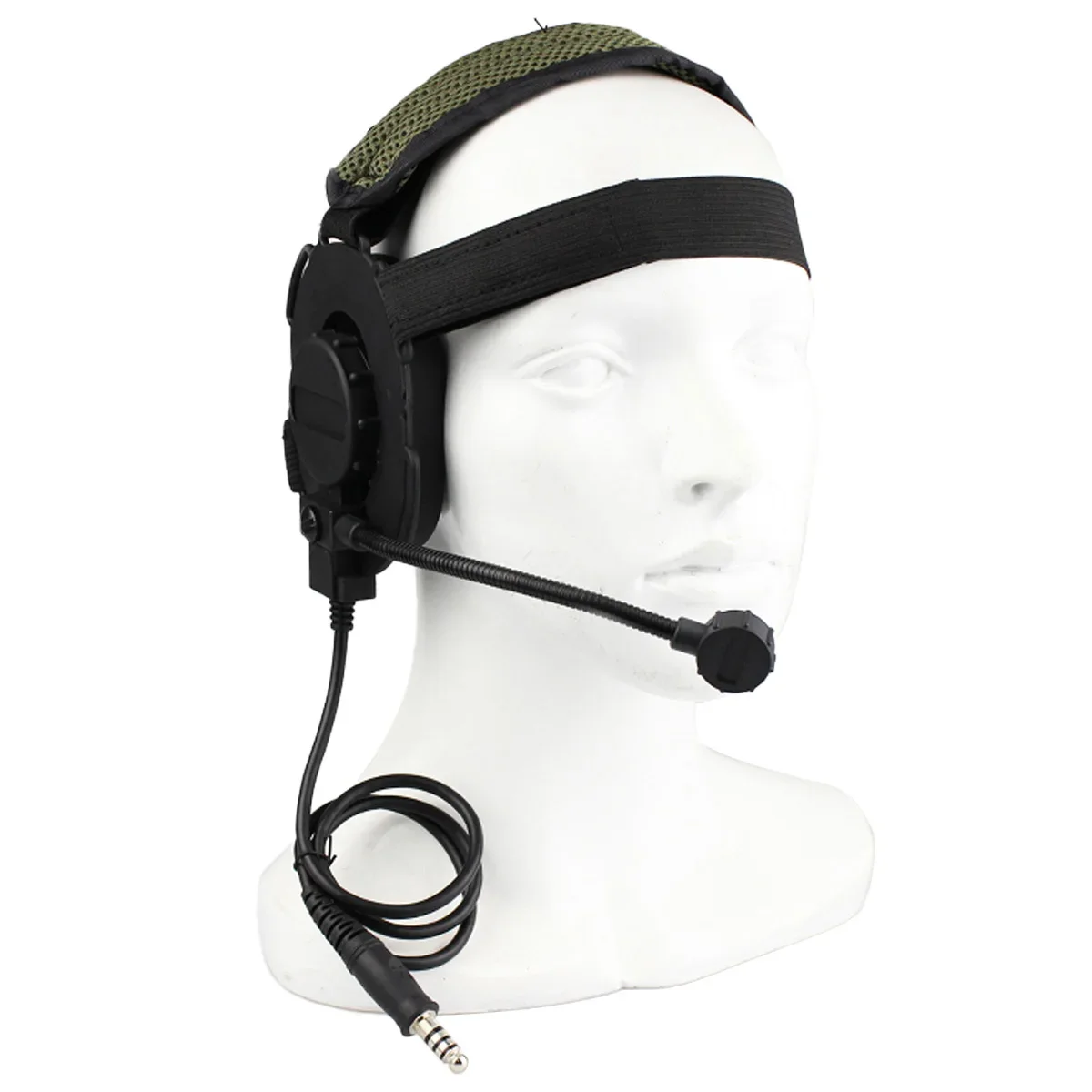 Tactical Shooting Headset III Z Tactical Bowman Elite II CS Headphone Use with PTT for Walkie Talkie Helmet Communication CS