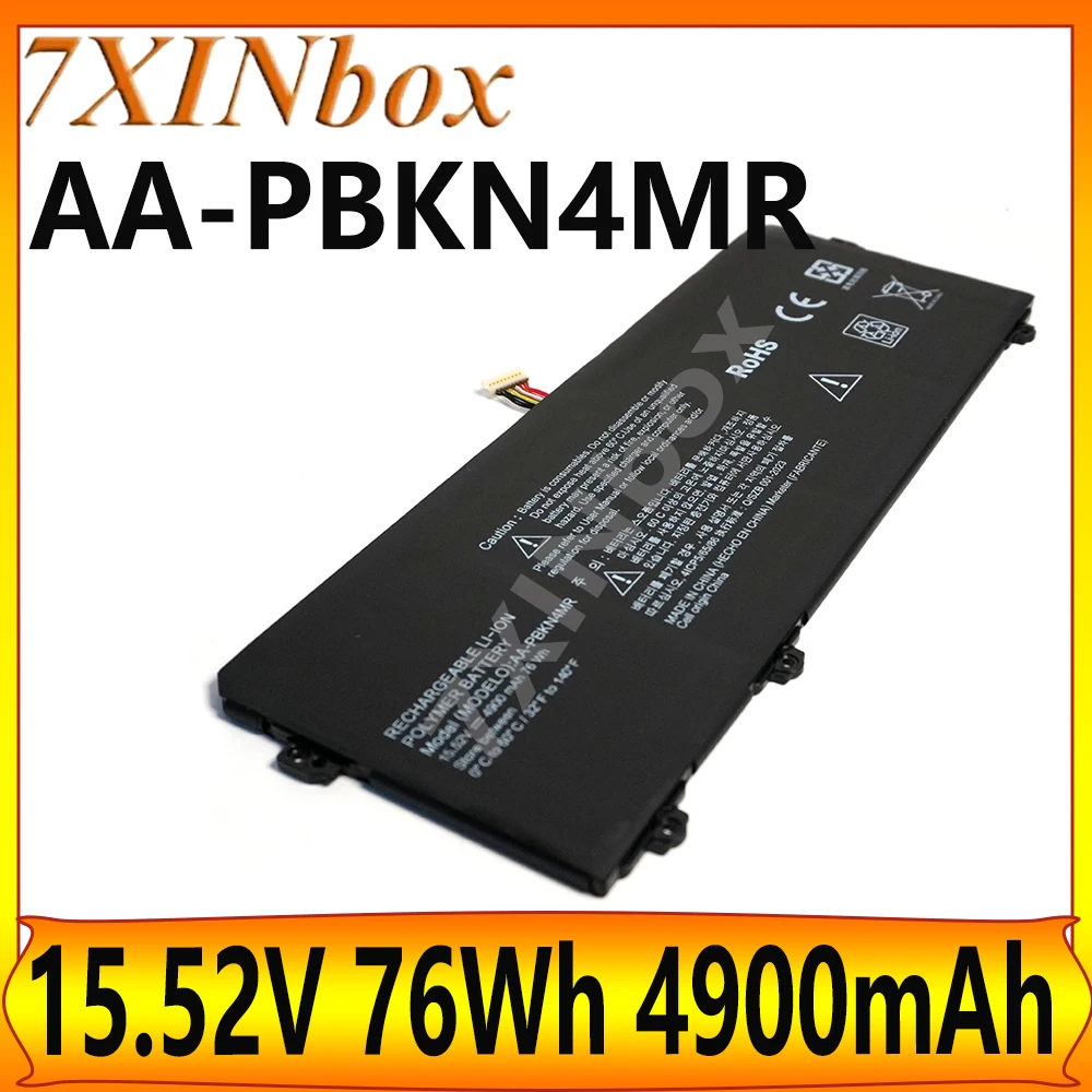 7XINbox AA-PBKN4MR PBKN4MR 15.52V 76Wh 4900mAh Laptop Battery For Samsung Book3/4 Pro 16 360 NP960QFG NP960XFG NP964QFG